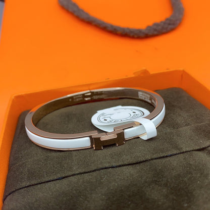 [Glitter Jewelry]CLASSIC HM CLIC WHITE 8MM ENAMEL BRACELET