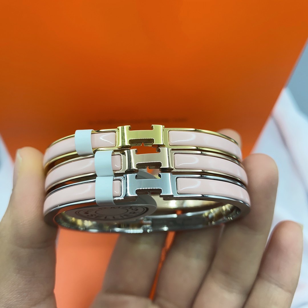 [Glitter Jewelry]CLASSIC HM CLIC  PINK 8MM ENAMEL BRACELET