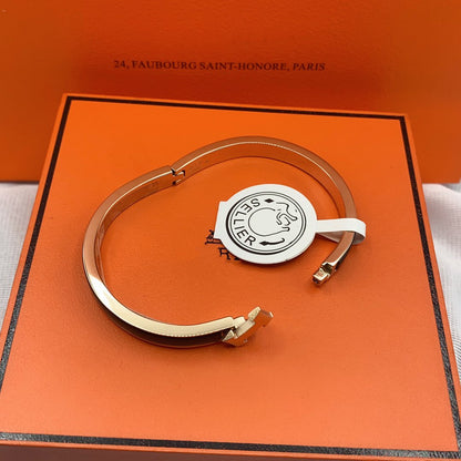 [Glitter Jewelry]CLASSIC HM CLIC BLACK 8MM ENAMEL BRACELET