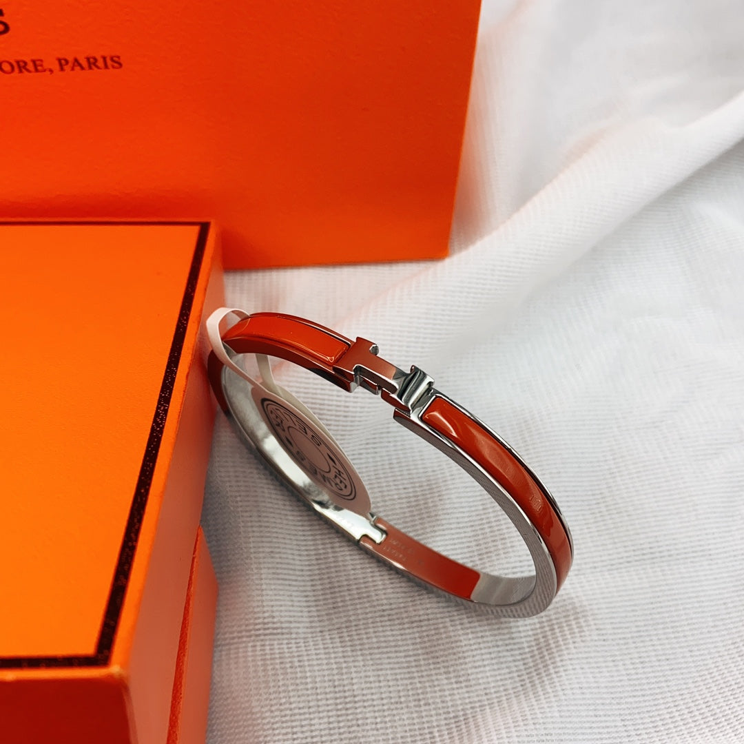 [Glitter Jewelry]CLASSIC HM CLIC RED 8MM ENAMEL BRACELET
