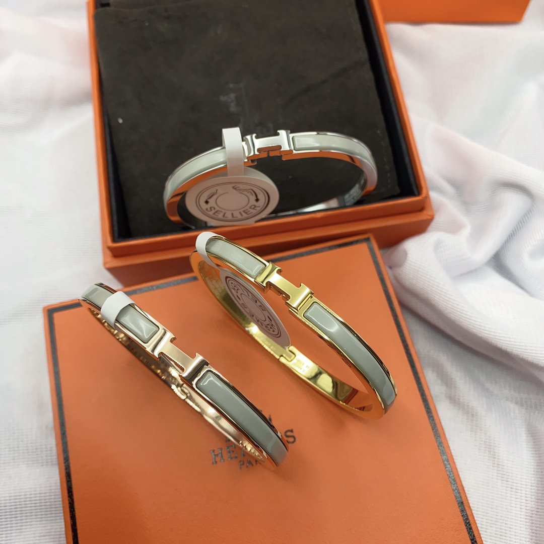 [Glitter Jewelry]CLASSIC HM CLIC GREEN 8MM ENAMEL BRACELET