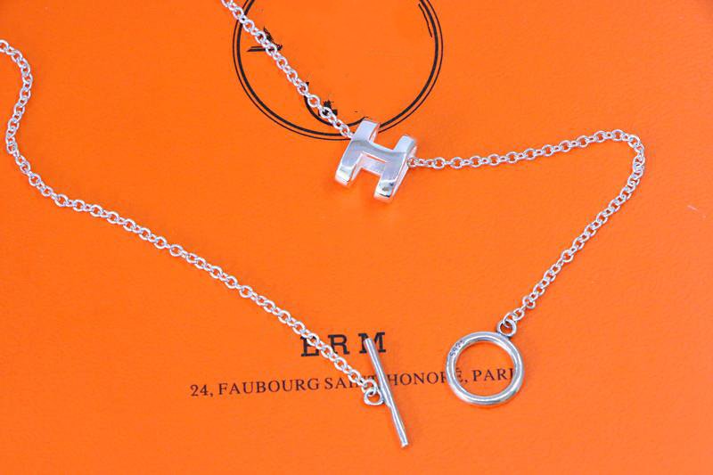 [Glitter Jewelry]HM NECKLACE H LETTER OVAL SERIES