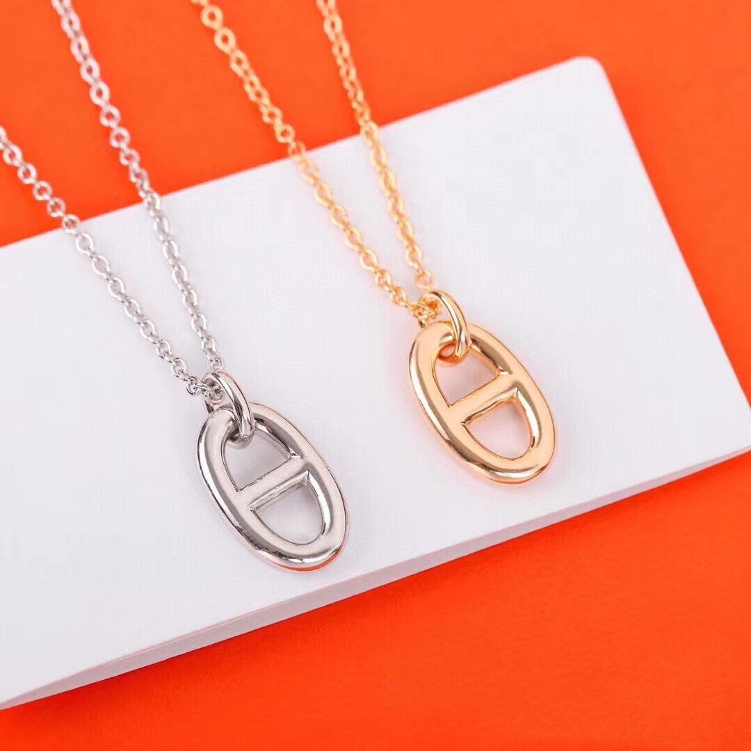 [Glitter Jewelry]HM PIG NOSE NECKLACE