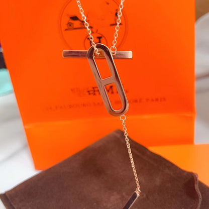 [Glitter Jewelry]HM NECKLACE PLATINUM ROSE GOLD DIAMOND