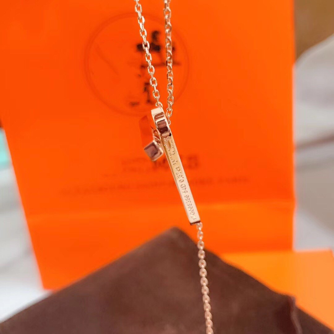 [Glitter Jewelry]HM NECKLACE PLATINUM ROSE GOLD DIAMOND