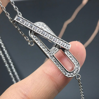 [Glitter Jewelry]HM NECKLACE PLATINUM ROSE GOLD DIAMOND