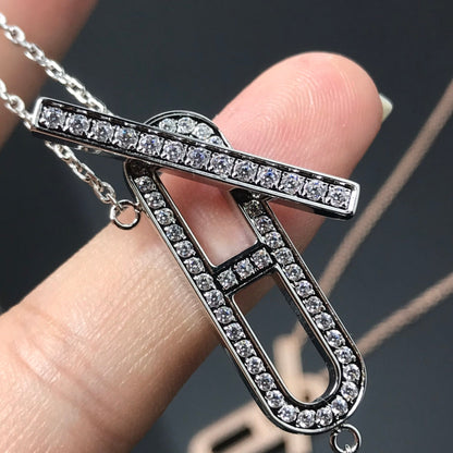 [Glitter Jewelry]HM NECKLACE PLATINUM ROSE GOLD DIAMOND