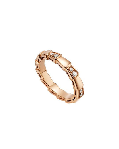 [Glitter Jewelry]SERPENTI RING PINK GOLD  3MM