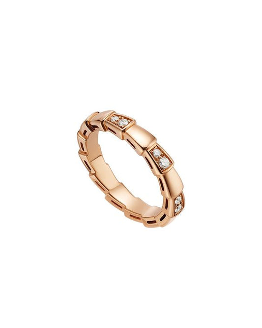 [Glitter Jewelry]SERPENTI RING PINK GOLD  3MM