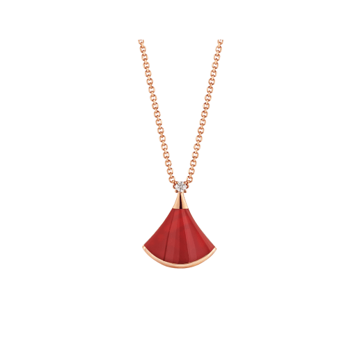 [Glitter Jewelry]DREAM NECKLACE CARNELIAN 1 DIAMOND