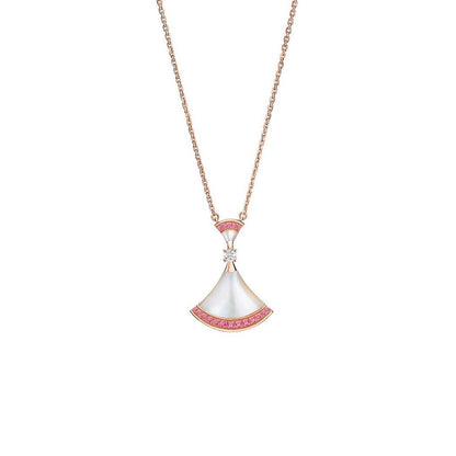 [Glitter Jewelry]DREAM NECKLACE MOP PINK DIAMOND