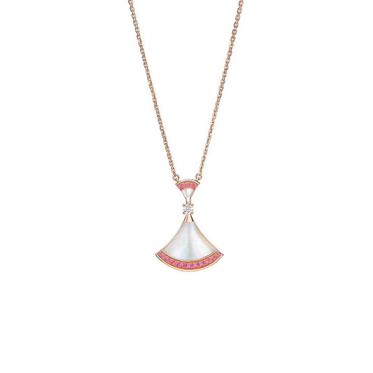 [Glitter Jewelry]DREAM NECKLACE MOP PINK DIAMOND