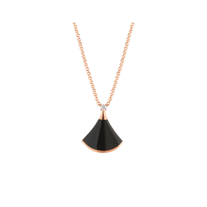[Glitter Jewelry]DREAM NECKLACE ONYX 1 DIAMOND