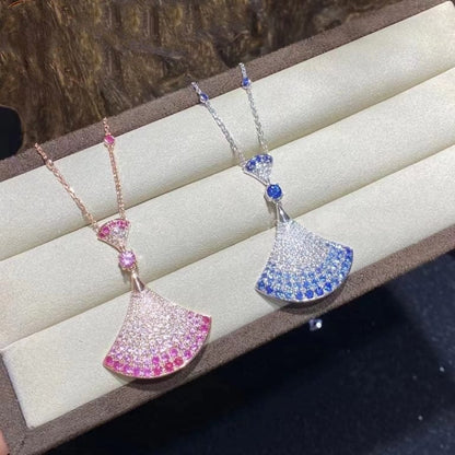 [Glitter Jewelry]DREAM NECKLACK DIAMOND PINK GOLD