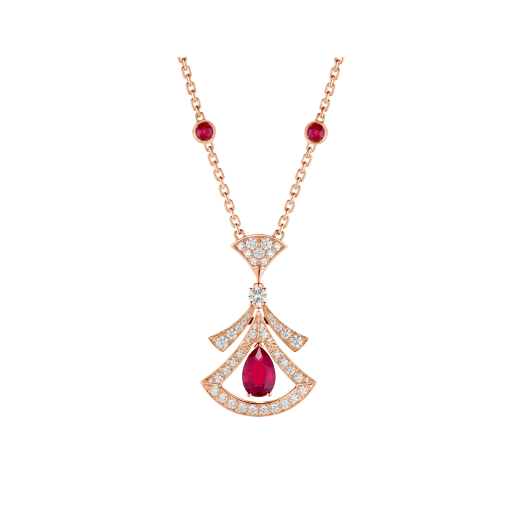 [Glitter Jewelry]DREAM NECKLACE CARNELIAN DIAMOND PINK GOLD