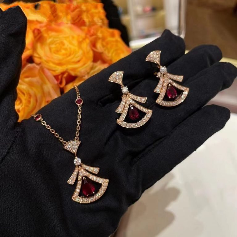 [Glitter Jewelry]DREAM NECKLACE CARNELIAN DIAMOND PINK GOLD