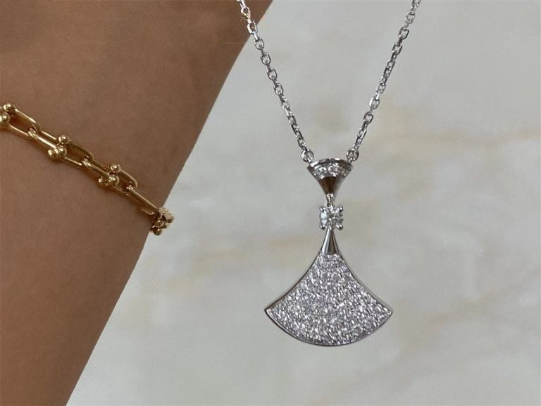 [Glitter Jewelry]DREAM NECKLACE SILVER FULL DIAMOND