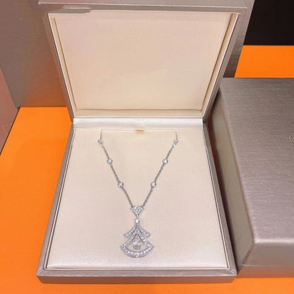 [Glitter Jewelry]DREAM NECKLACE WHITE DIAMOND SILVER