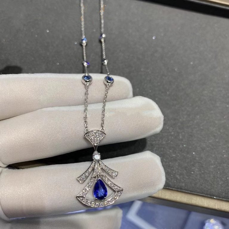 [Glitter Jewelry]DREAM NECKLACE AGATE DIAMOND SILVER