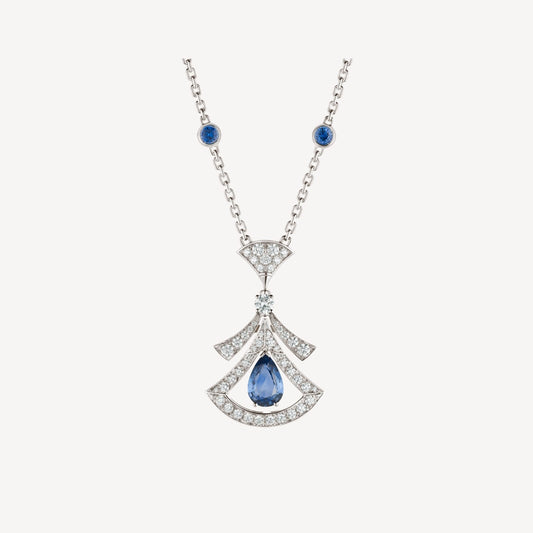 [Glitter Jewelry]DREAM NECKLACE AGATE DIAMOND SILVER