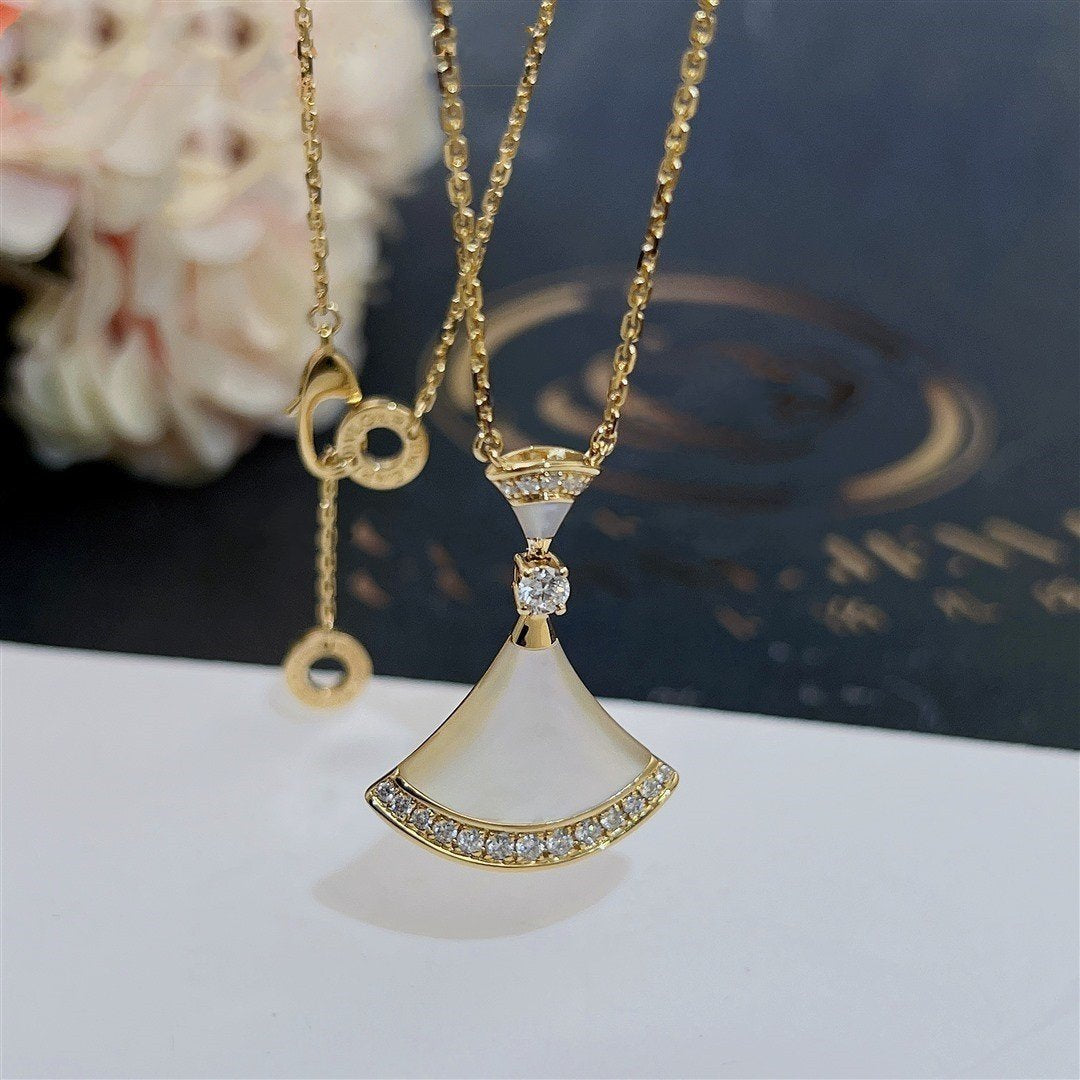 [Glitter Jewelry]DREAM NECKLACE MOP GOLD DIAMOND