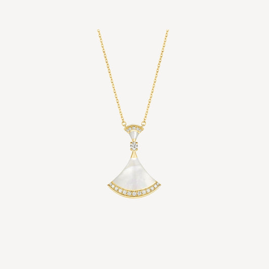 [Glitter Jewelry]DREAM NECKLACE MOP GOLD DIAMOND