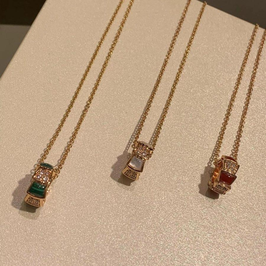 [Glitter Jewelry]SERPENTI PEDANT DIAMOND NECKLACE