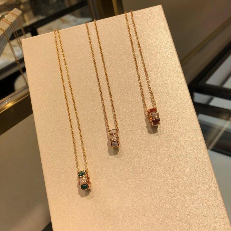 [Glitter Jewelry]SERPENTI PEDANT DIAMOND NECKLACE
