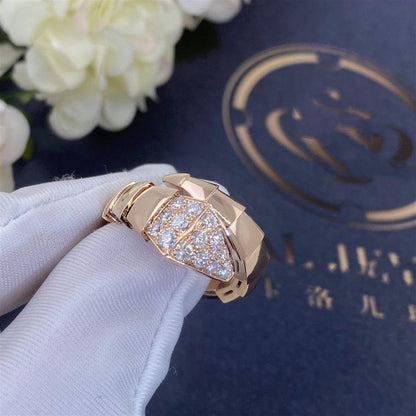 [Glitter Jewelry]SERPENTI RING PINK GOLD DIAMOND