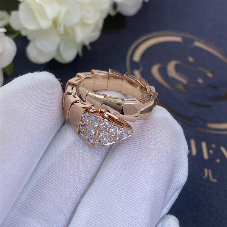 [Glitter Jewelry]SERPENTI RING PINK GOLD DIAMOND