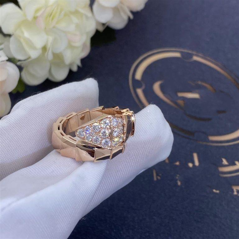 [Glitter Jewelry]SERPENTI RING PINK GOLD DIAMOND