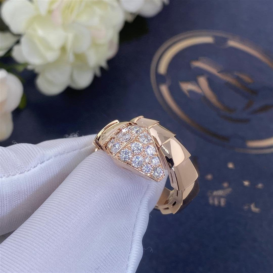 [Glitter Jewelry]SERPENTI RING PINK GOLD DIAMOND