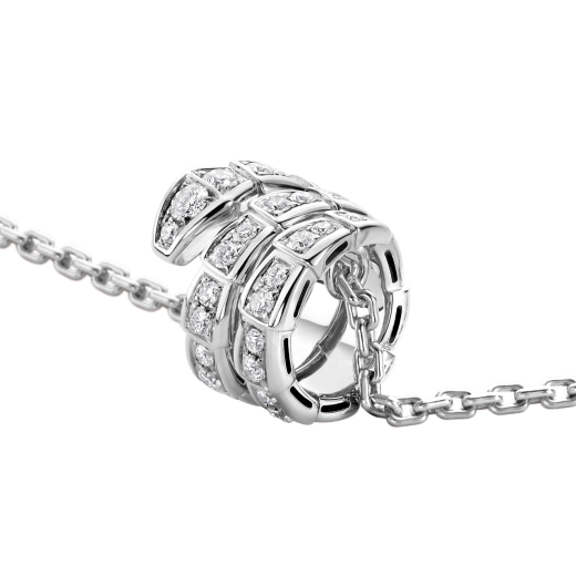[Glitter Jewelry]SERPENTI  NECKLACE DOUBLE RING DIAMOND