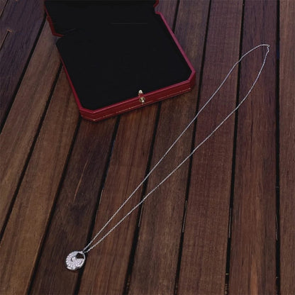 [Glitter Jewelry]AMULETTE SILVER FULL DIAMOND NECKLACE