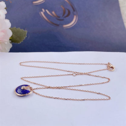 [Glitter Jewelry]AMULETTE ROSE GOLD AGATE NECKLACE