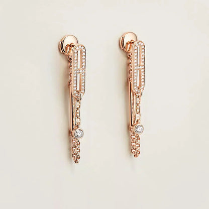 [Glitter Jewelry]CHAINE CHAOS DIAMOND DROP EARRINGS