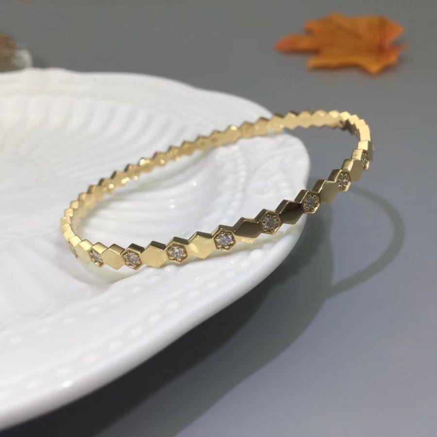 [Glitter Jewelry]BEE LOVE GOLD DIAMOND BRACELET