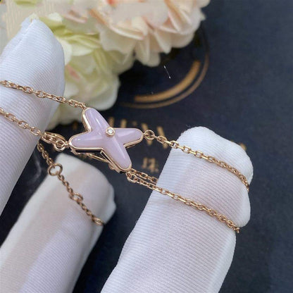 [Glitter Jewelry]JEUX BRACELET PINK MOP PINK GOLD 1 DIAMOND
