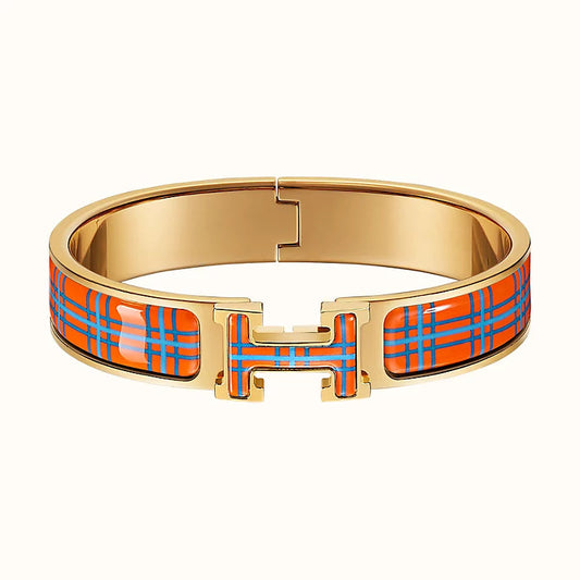 [Glitter Jewelry]H TARTAN BRACELET 12MM