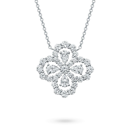 [Glitter Jewelry]LOOP NECKLACE FULL MOTIF DIAMOND 16MM MULTIPLE COLORS