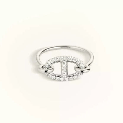 [Glitter Jewelry]RONDE SMALL SILVER DIAMOND RING