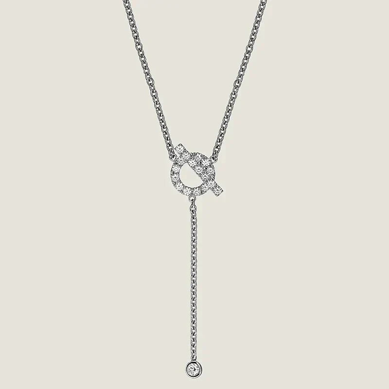 [Glitter Jewelry]FINESSE SILVER DIAMOND NECKLACE
