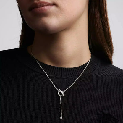 [Glitter Jewelry]FINESSE SILVER DIAMOND NECKLACE