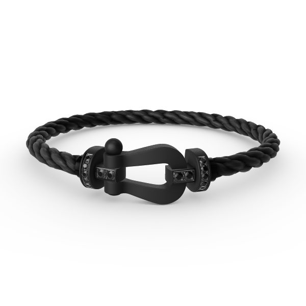 [Glitter Jewelry]FORCE LARGE SERIES HORSESHOE BLACK SAMURAI BRACELET