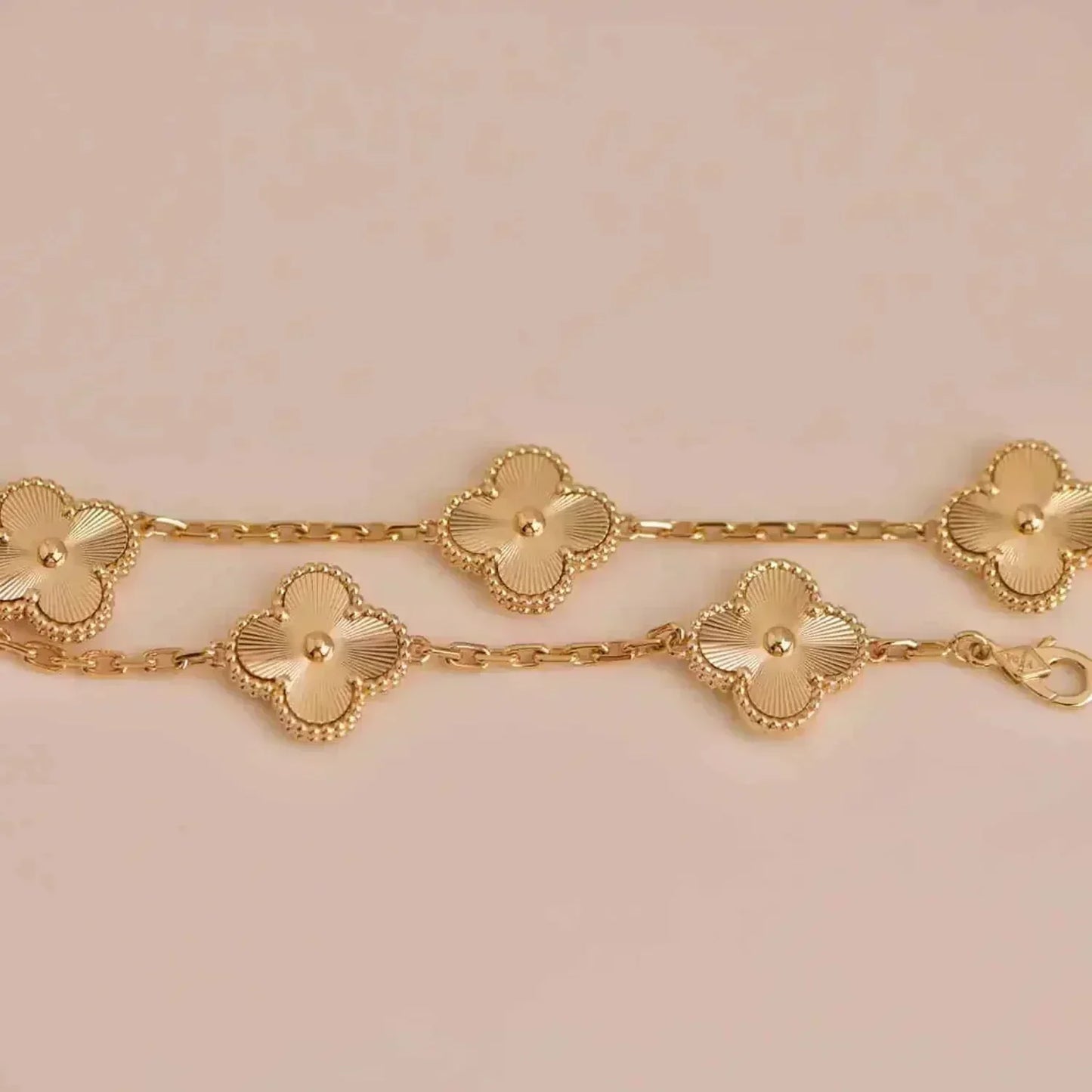 [Glitter Jewelry]CLOVER 5 FLOWERS LASER BRACELET