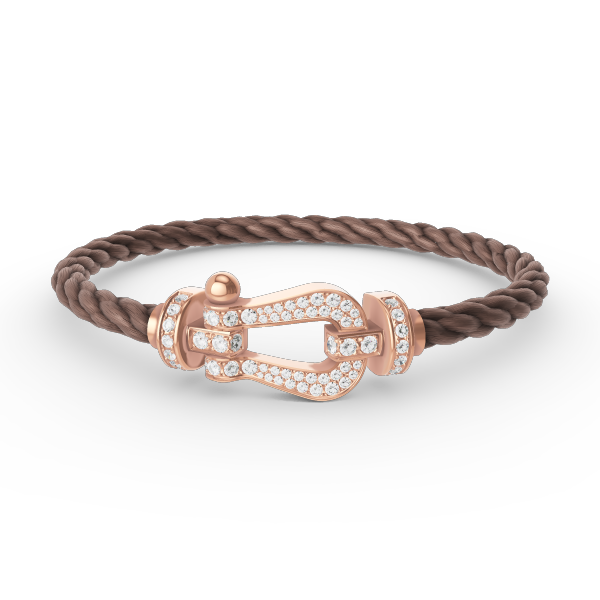 [Glitter Jewelry]FORCE LARGE HORSESHOE FULL DIAMOND BRACELET ROSE GOLD