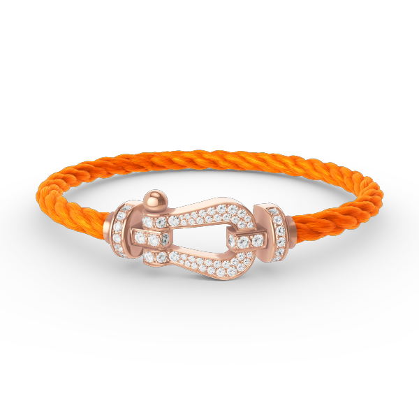 [Glitter Jewelry]FORCE LARGE HORSESHOE FULL DIAMOND BRACELET ROSE GOLD