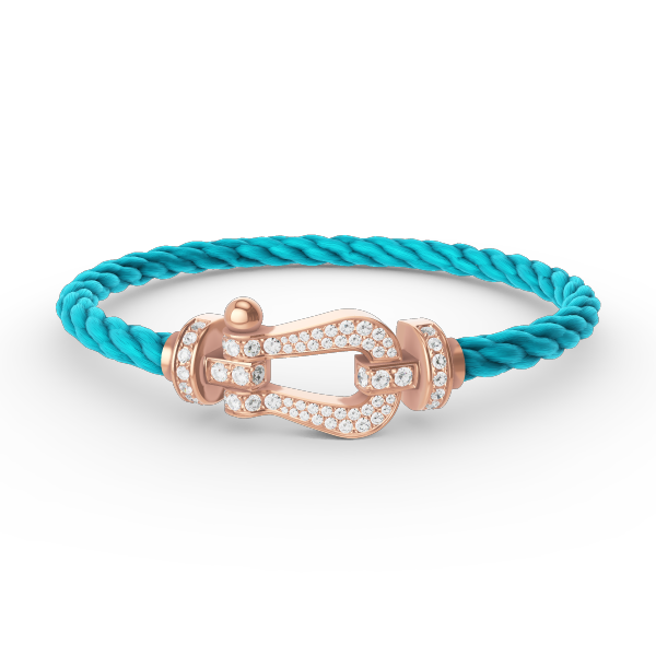 [Glitter Jewelry]FORCE LARGE HORSESHOE FULL DIAMOND BRACELET ROSE GOLD