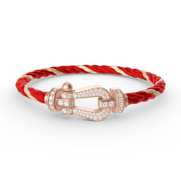 [Glitter Jewelry]FORCE LARGE HORSESHOE FULL DIAMOND BRACELET ROSE GOLD