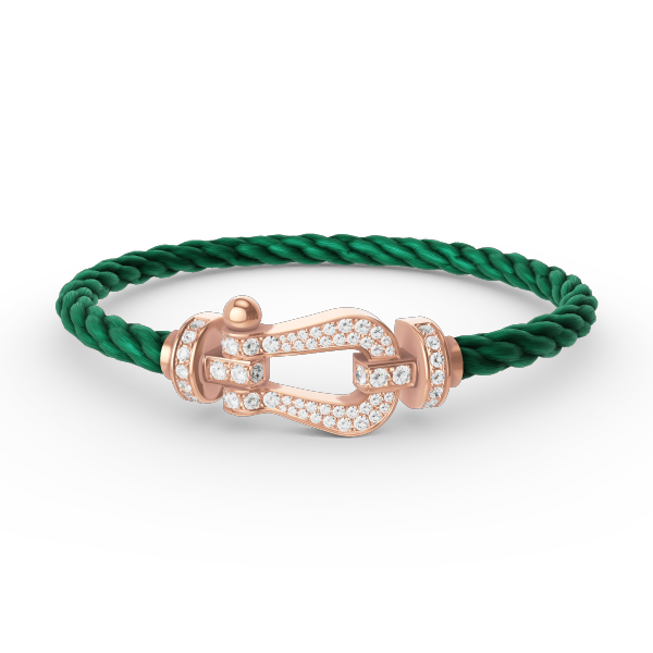 [Glitter Jewelry]FORCE LARGE HORSESHOE FULL DIAMOND BRACELET ROSE GOLD